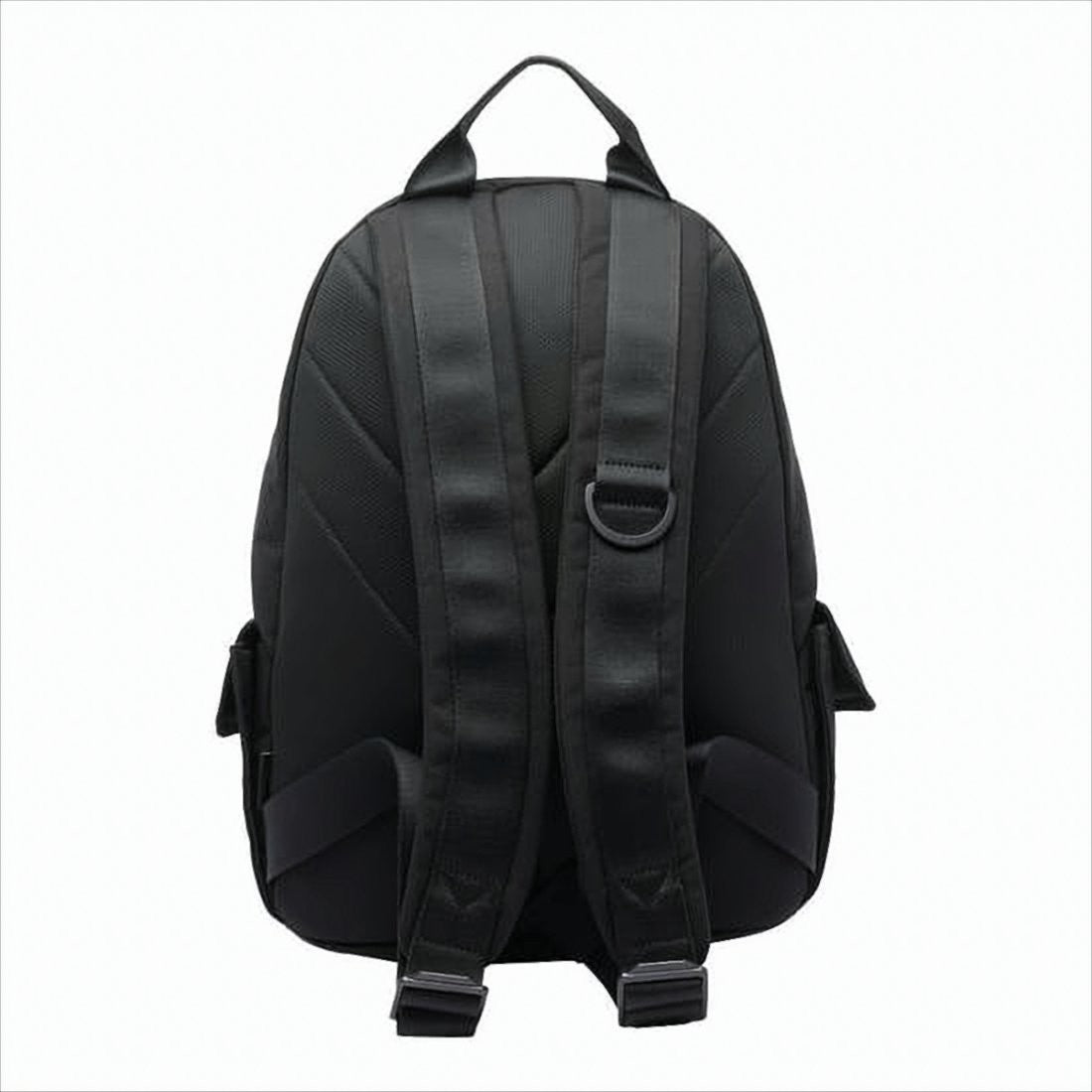 Y-3 Black Nylon Backpack With Textured Flap
