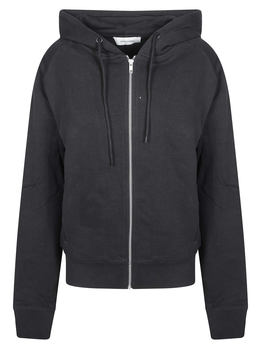 Entire Studios Slim Zip Up Slim-Fit Drawstring Hooded Sweatshirt