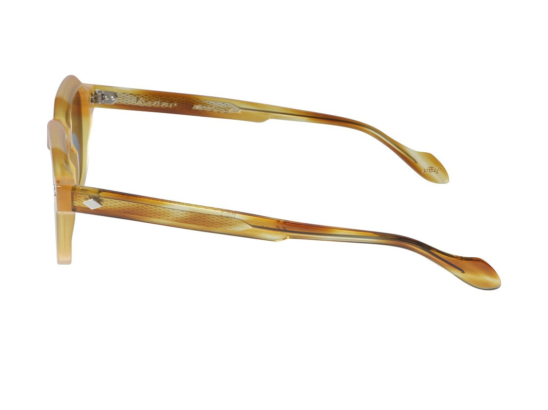Kador Amber Turbot Translucent Geometric Sunglasses