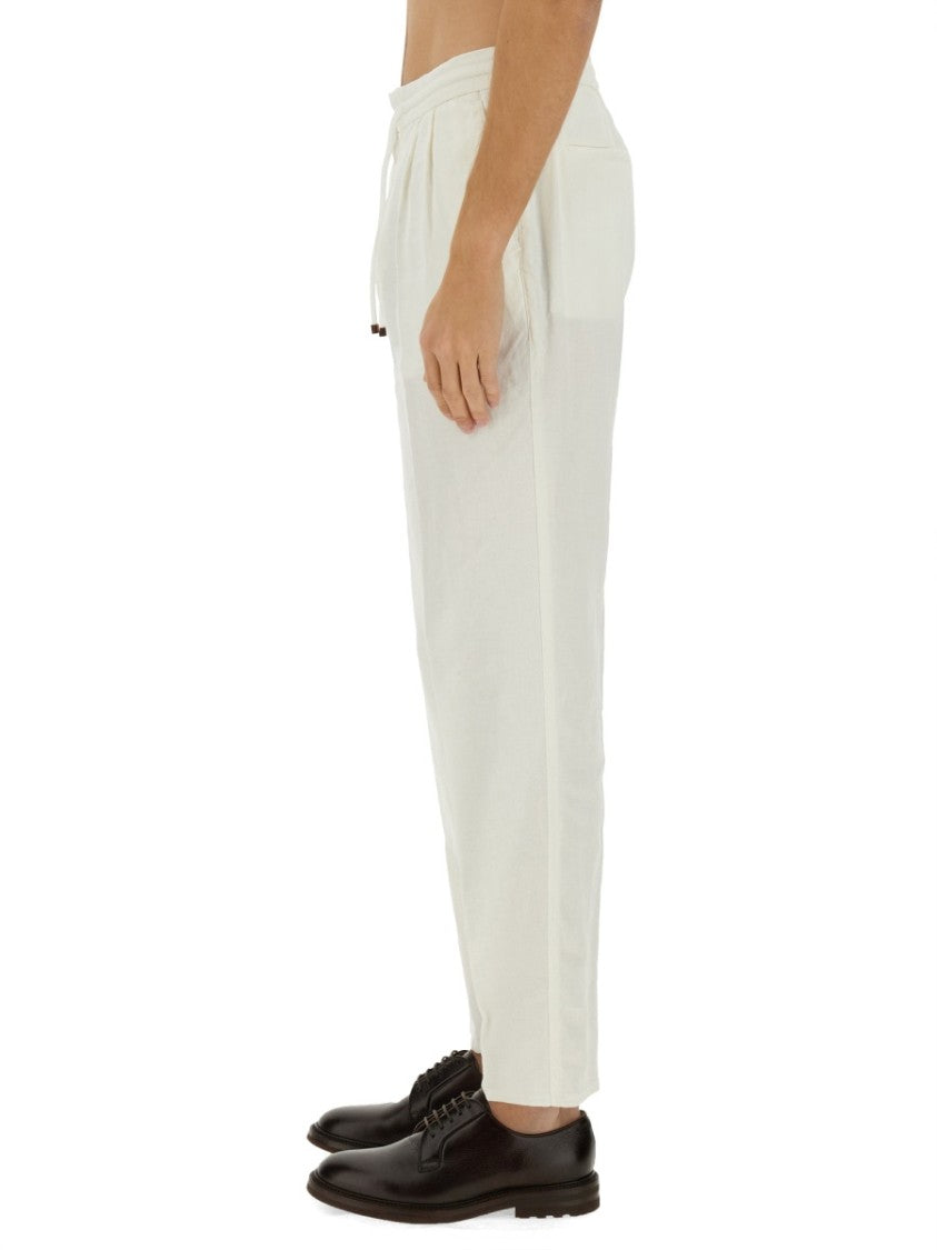 Brunello Cucinelli Relaxed Fit Linen Pants