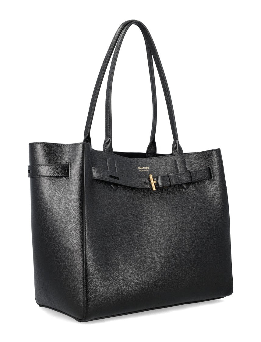 Tom Ford Audrey Medium Leather Double Handle Tote