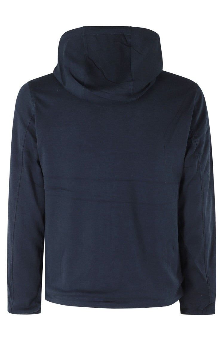 K-Way Blue Jake Double Interlock Reversible Hooded Cotton Jacket