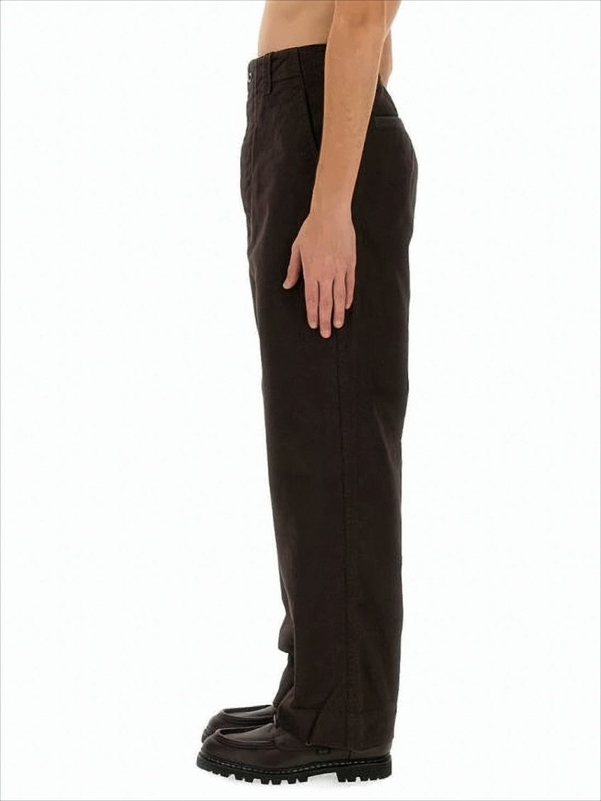 Margaret Howell Minimalist Straight-Leg Pants With Mid-Rise Waist And Wide Silhouette