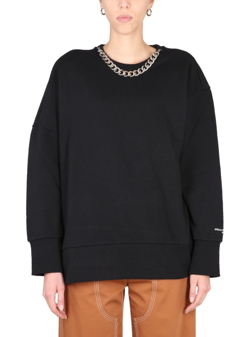 Stella Mccartney Sweatshirt With Distinctive Chain Detail