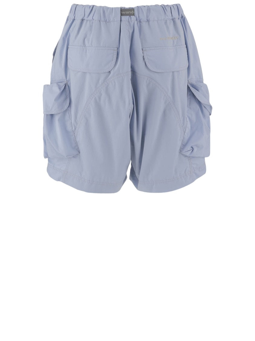 And Wander Light Blue Technical Fabric Shorts