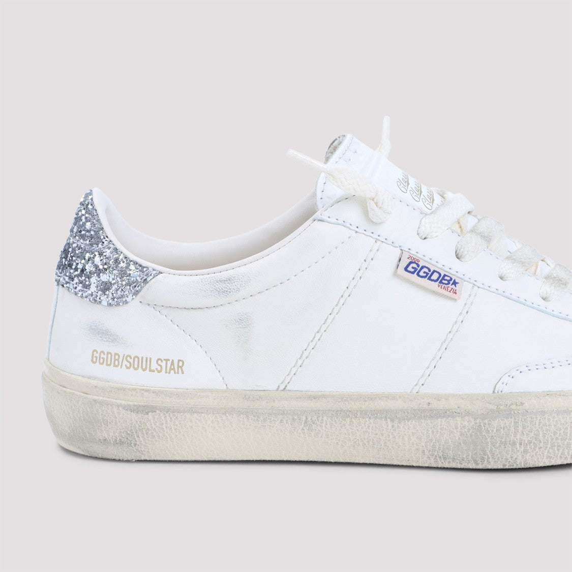 Golden Goose White Cow Leather Soul Star Sneakers