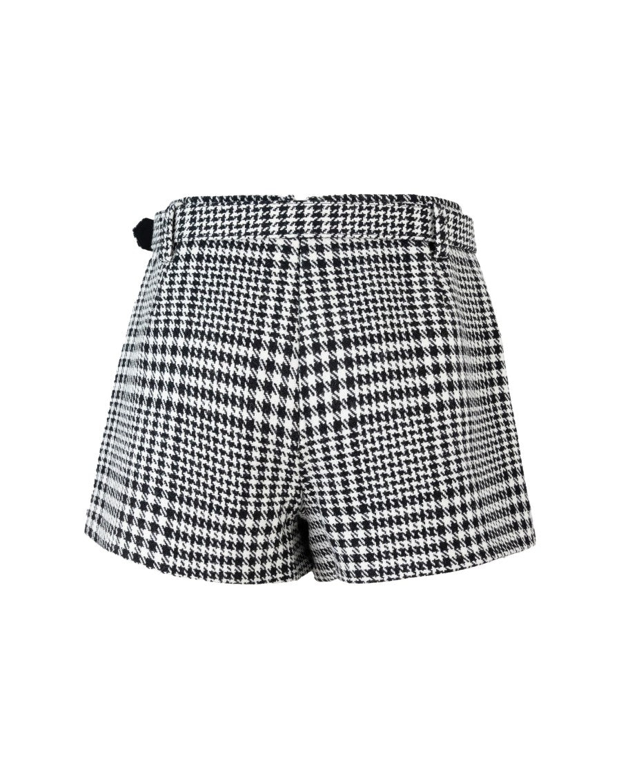 Self-Portrait Mini Houndstooth Skirt
