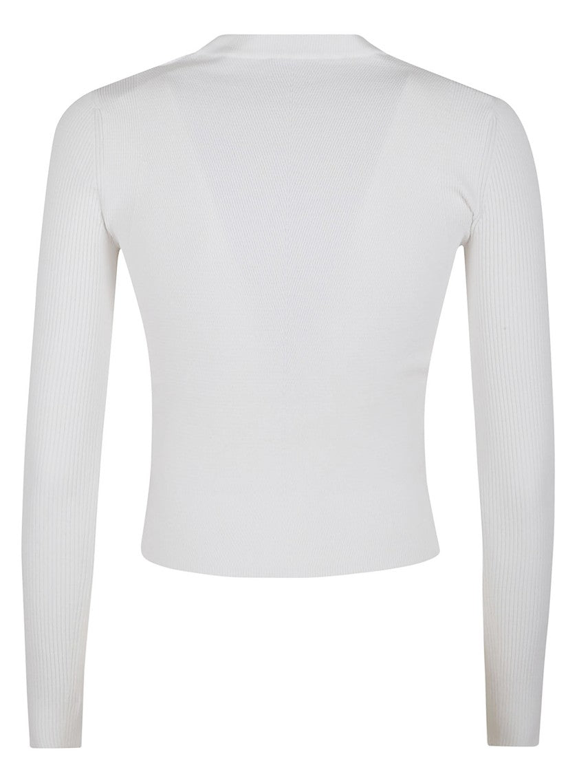 Diesel Cropped Long-Sleeve Top
