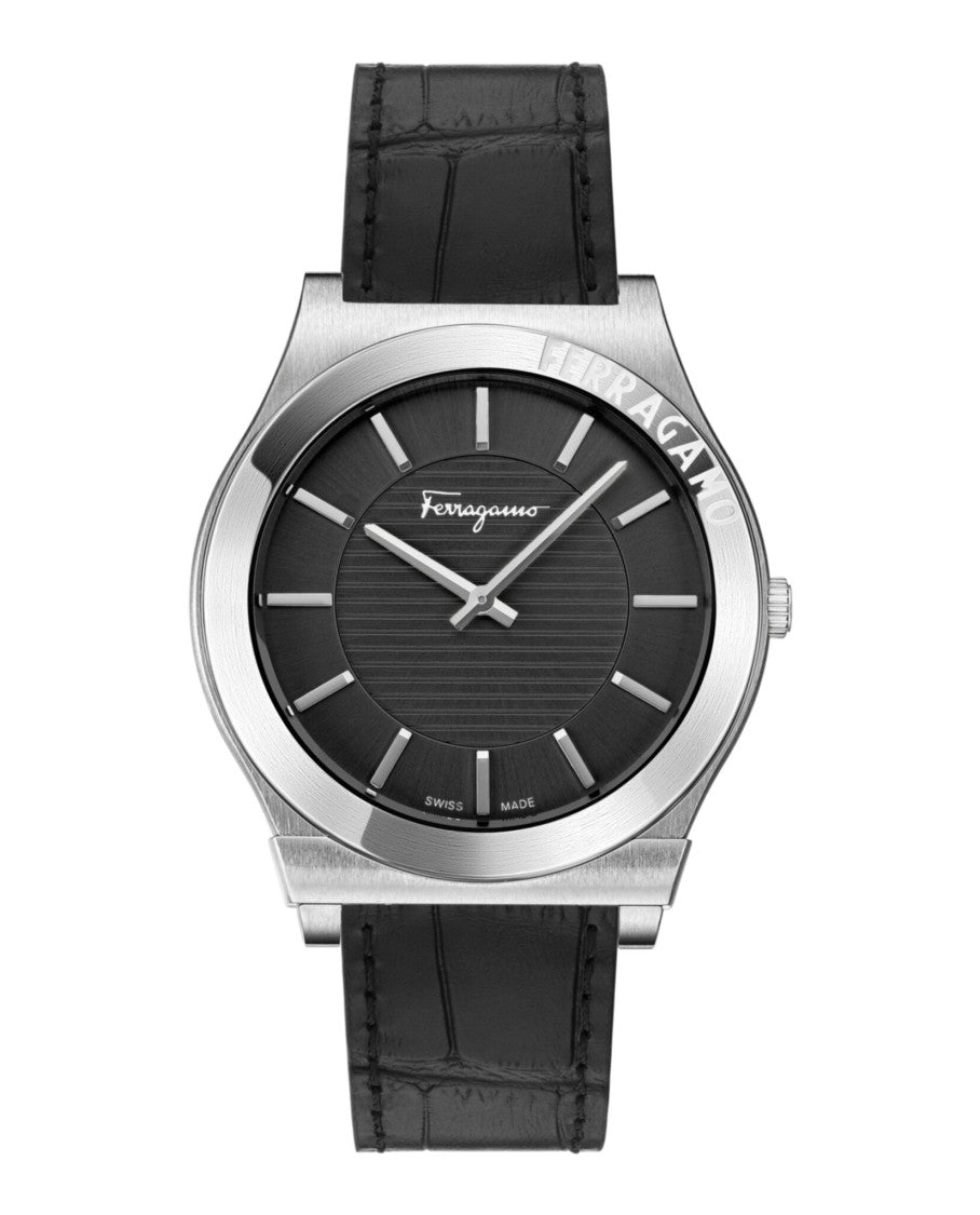 Ferragamo Gancini Leather Watch