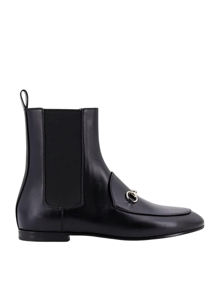 Gucci Smooth Leather Ankle Boots