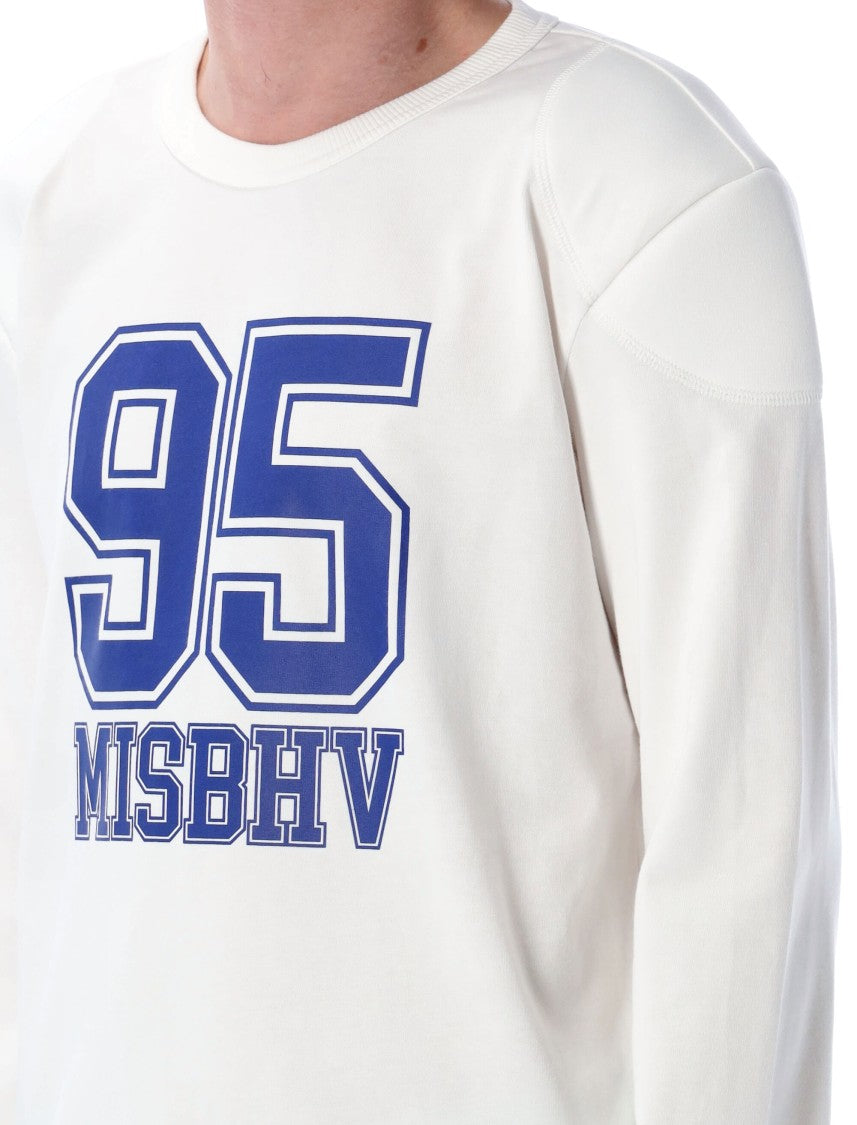 Misbhv Heavyweight Cotton Longsleeve T-Shirt With Padded Shoulders