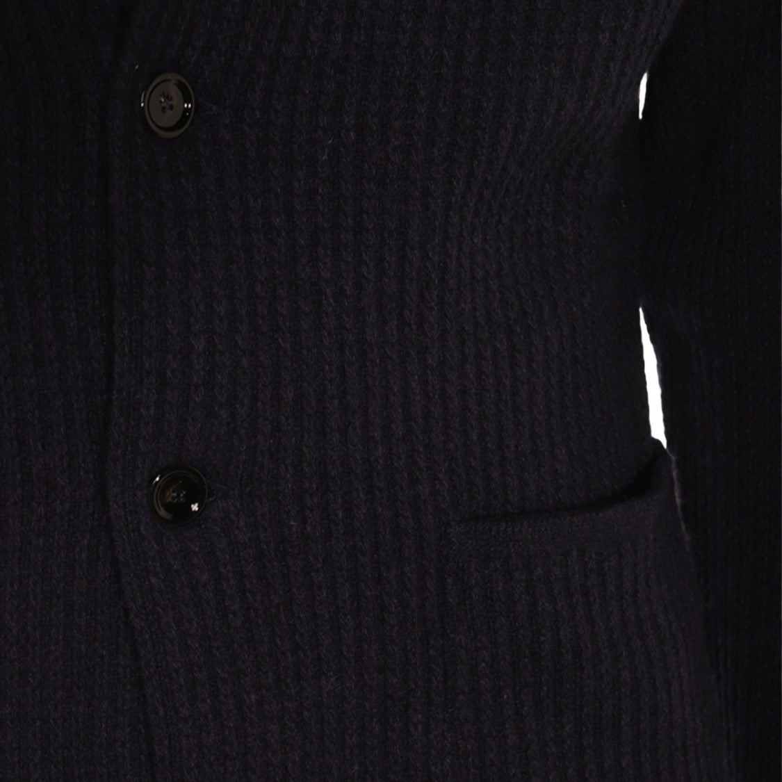 Lardini Tailored Black Blazer With Notch Lapel