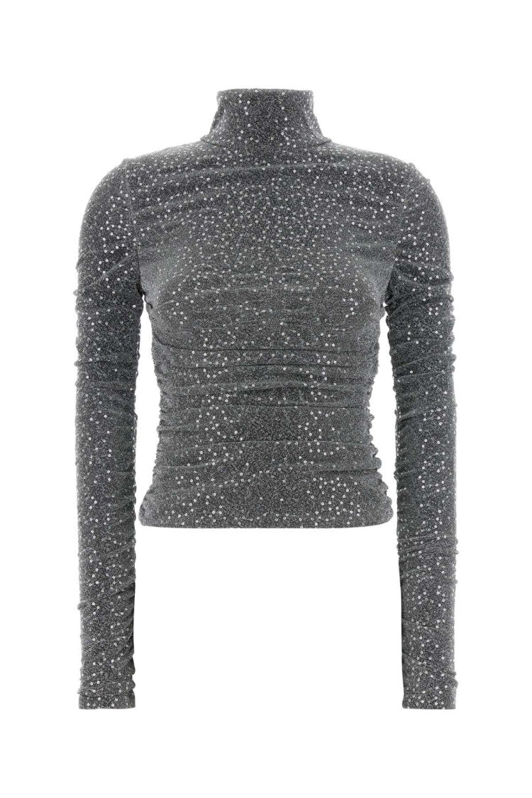 Dolce & Gabbana Silver Jersey Top