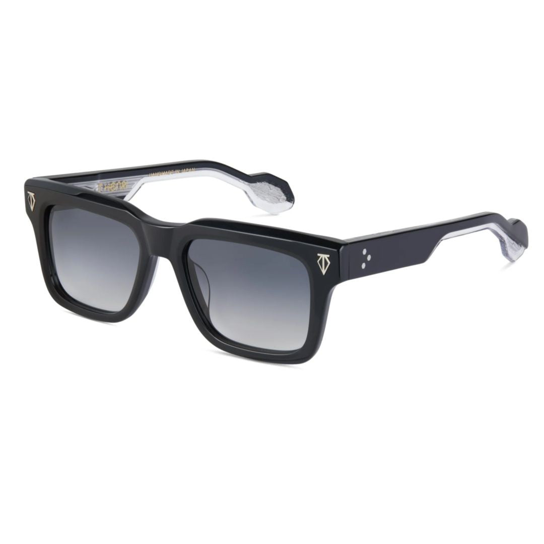 T Henri Matte Black H1 Gradient Square Sunglasses