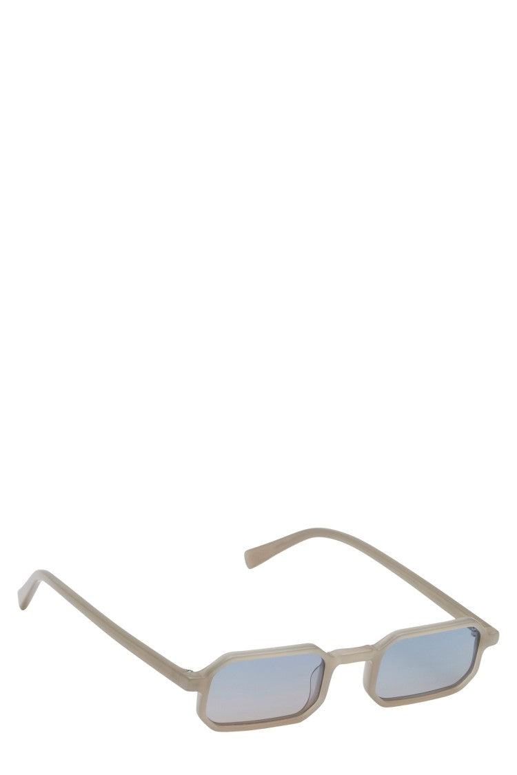 District People Carnaby Grey Rectangular Blue Yellow Gradient Lens Sunglasses