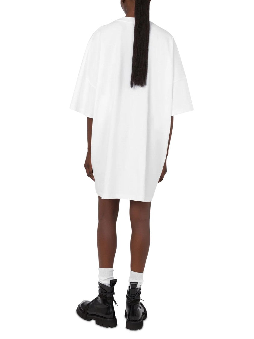 Moschino Cotton Dress With Classic Silhouette And Clean Lines