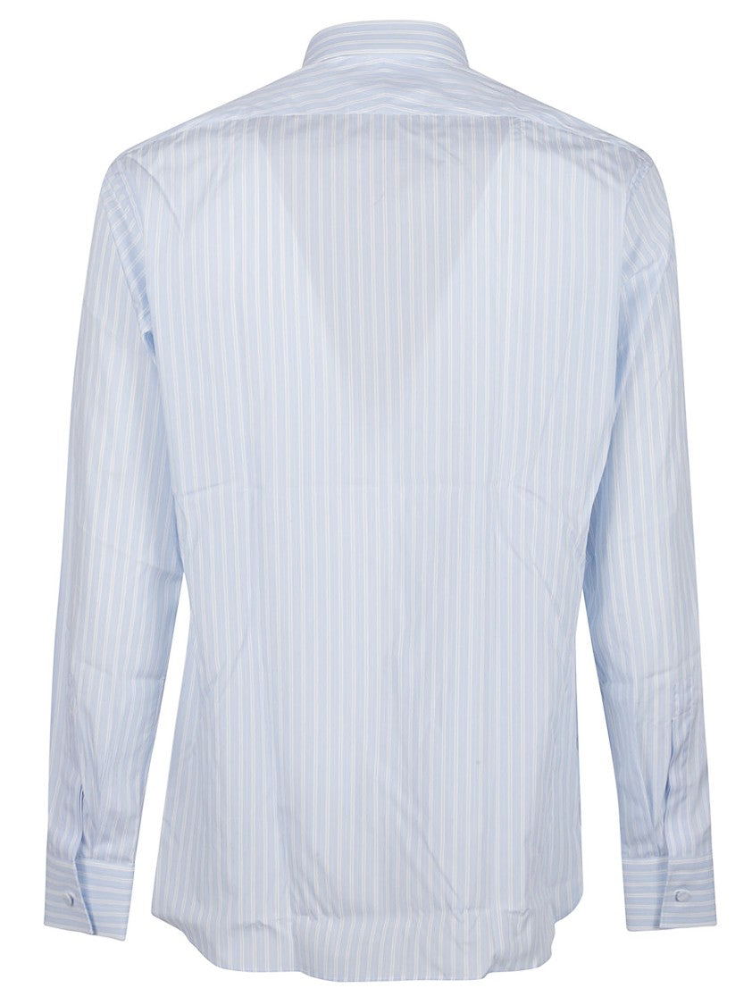 Tom Ford Twill Stripe Classic Fit Cotton Shirt