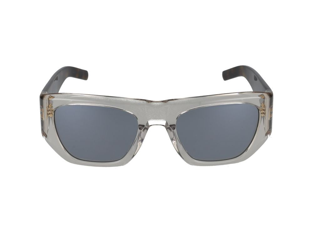 Saint Laurent Beige Translucent Beige Front Oversized Square Sunglasses