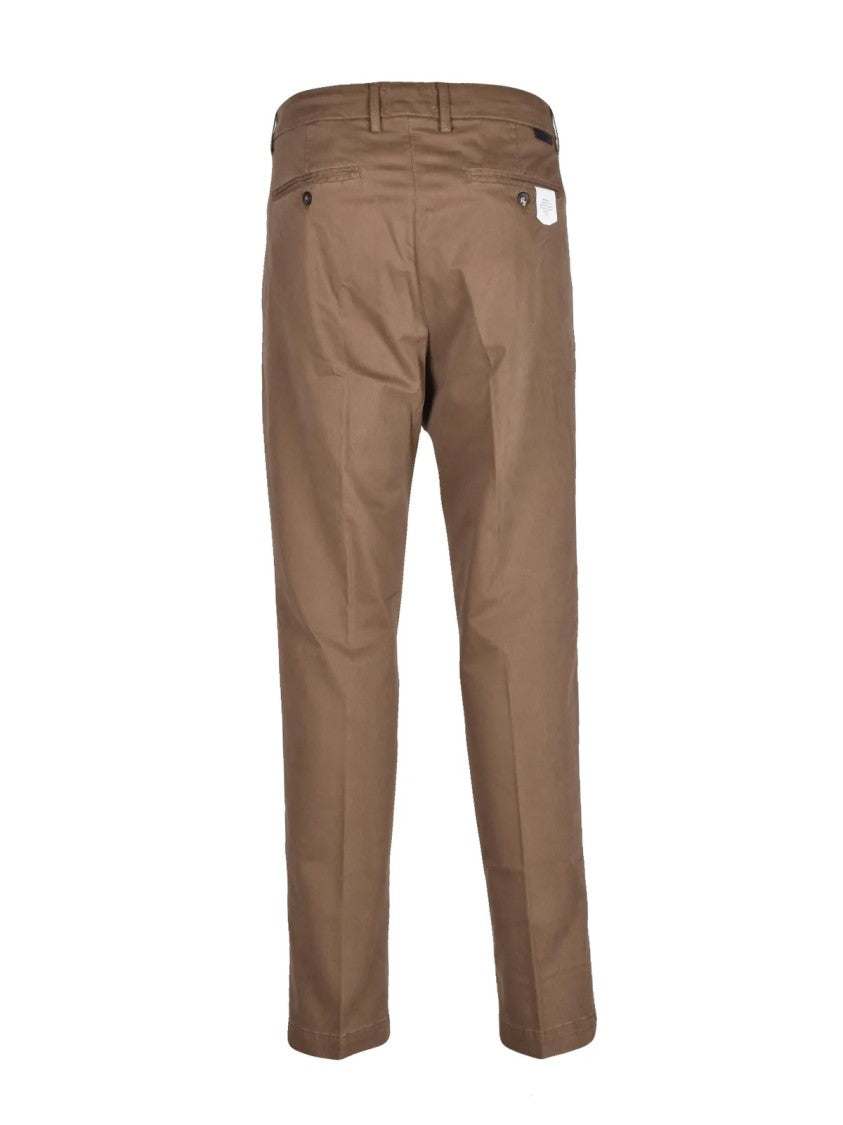 Siviglia Modal Stretch Chino Pants With Tailored Fit And Zip Closure