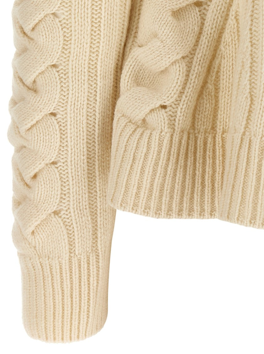 Mcqueen 'Peplum Cable' Sweater