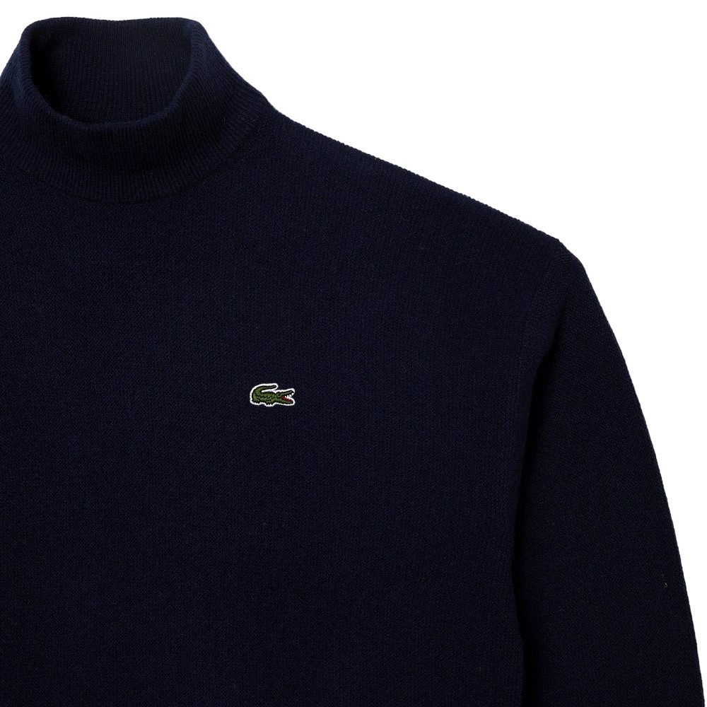 Lacoste Wool Pullover With Traditional Moss Stitch