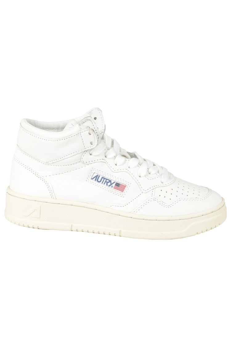 Autry Mid Woman Leat Mid-Top Sneakers