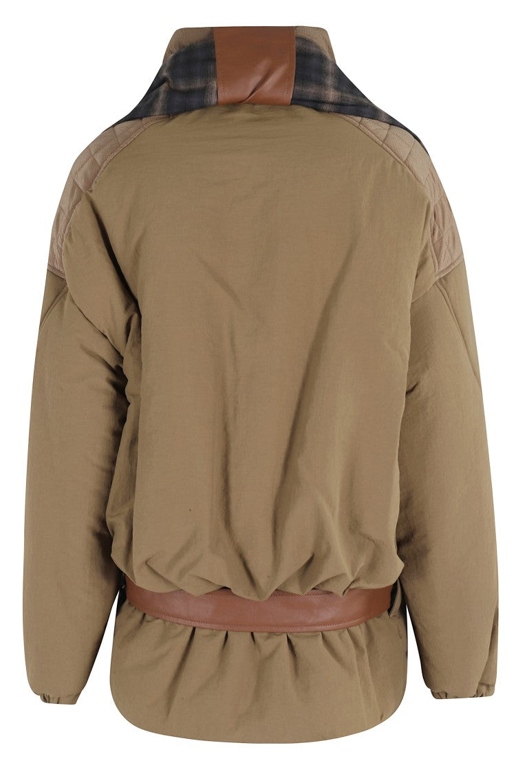 Marbell Oversized Bronze Nylon Jacket