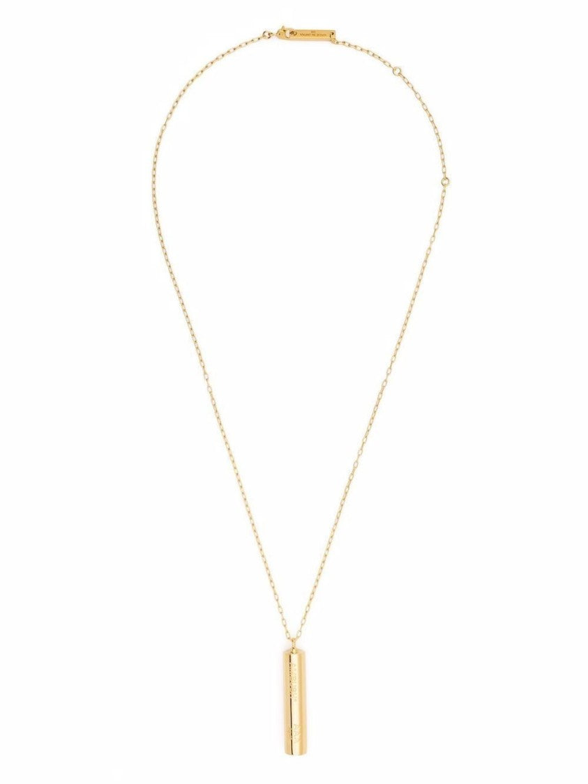 Ambush Gold-Tone Sterling Silver Battery Pendant Necklace