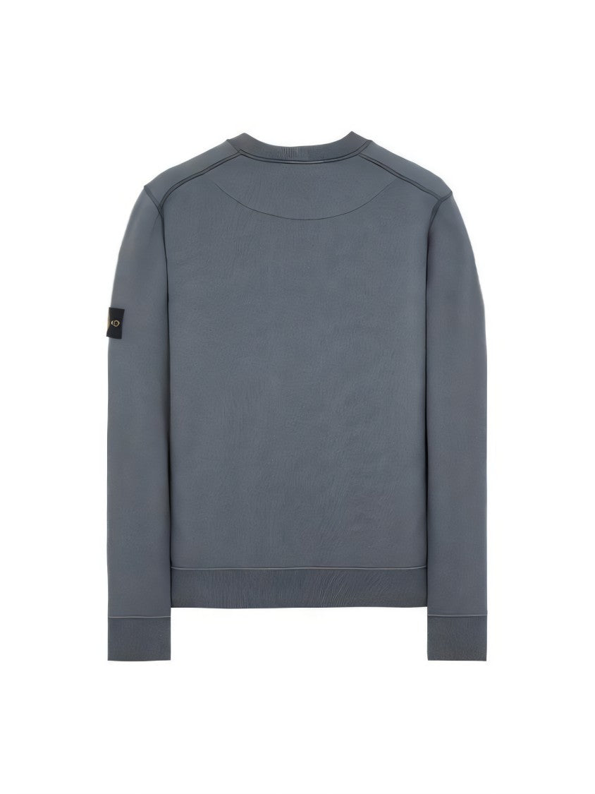 Stone Island Logo Patch Crew Neck Sweatshirt