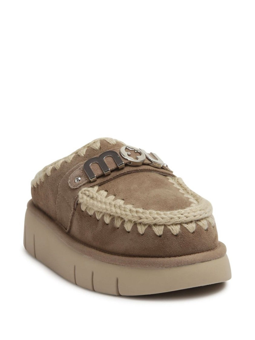 Mou Double Face Sheepskin Lined Suede Mou Loafers