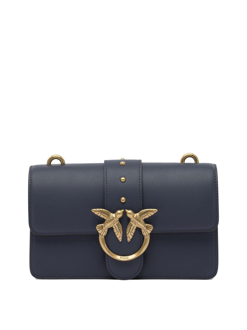 Pinko Rectangular Smooth Leather Crossbody Bag