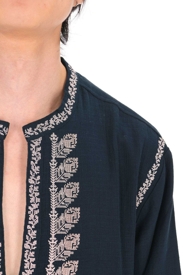 Isabel Marant Cizalie Embroidered Cotton Gauze Bohemian Blouse