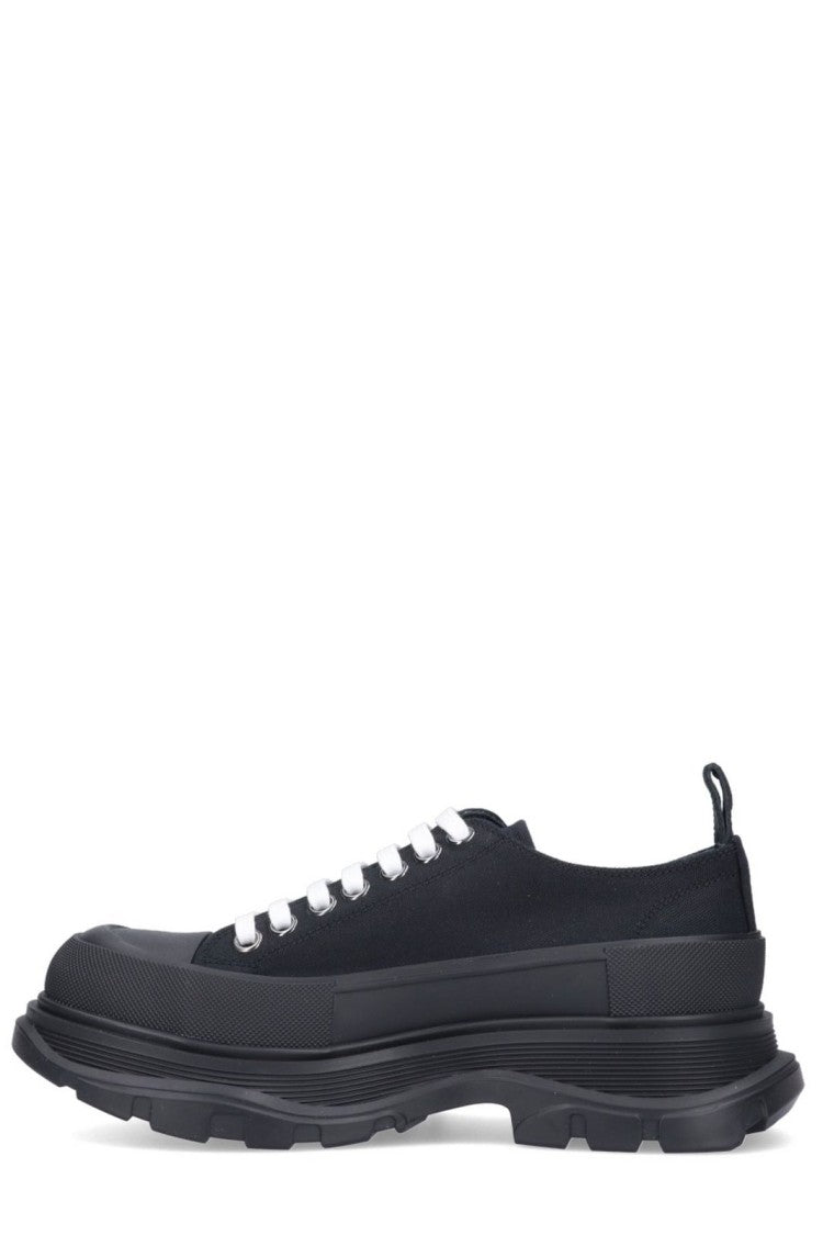 Alexander Mcqueen Minimalist Low-Top Sneakers With Smooth Finish
