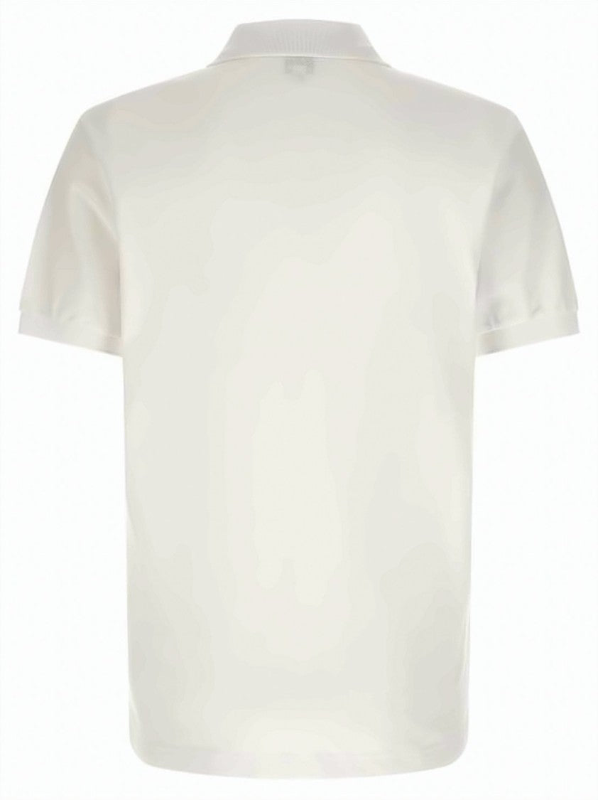 Kenzo Classic White Polo Shirt With Traditional Collar