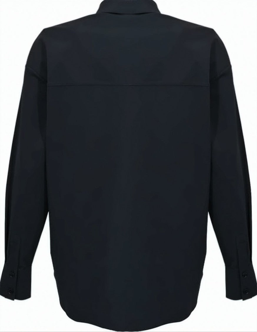 Max Mara Blue Technical Jersey Shirt