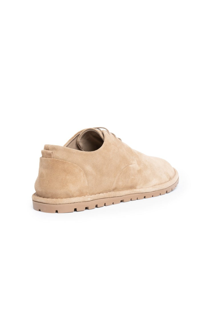 Marsèll Lace-Up Beige Calfskin Flat Shoes