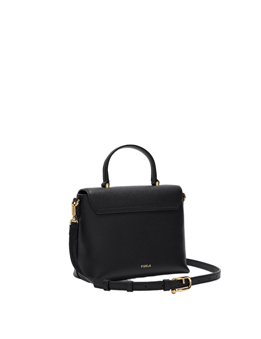Furla Black Moonlight S Leather Handbag