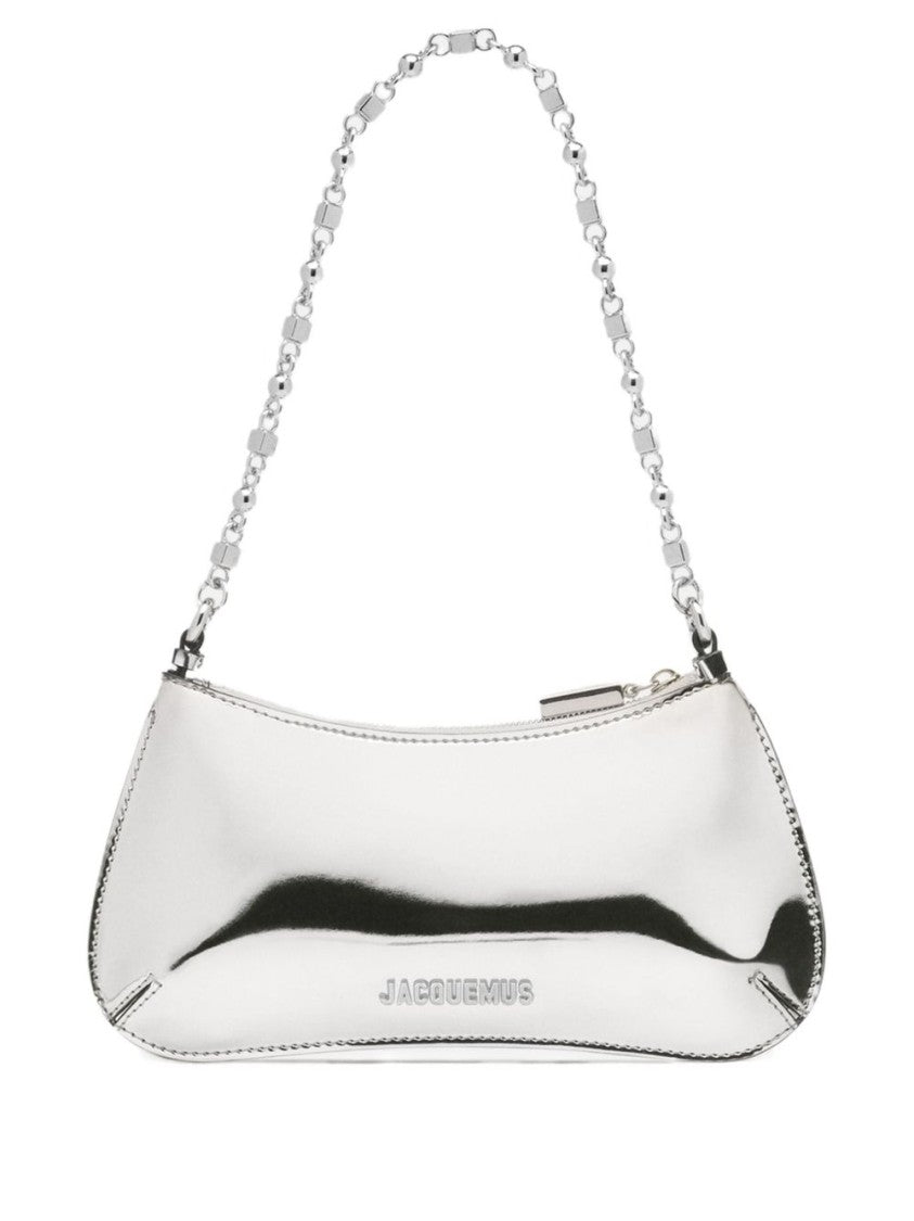 Jacquemus Reflective Silver-Tone Chain-Link Shoulder Bag