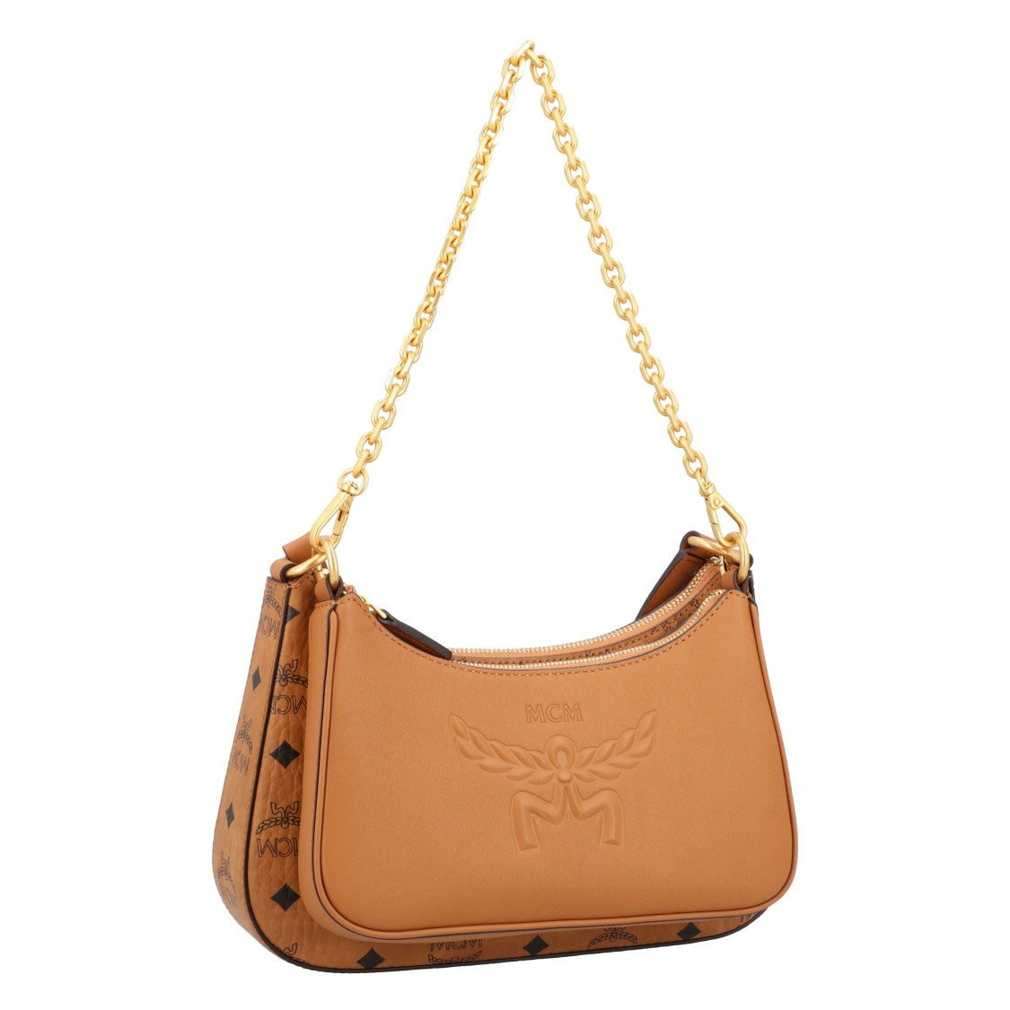 Mcm Aren Duo Hobo Bag In Visetos