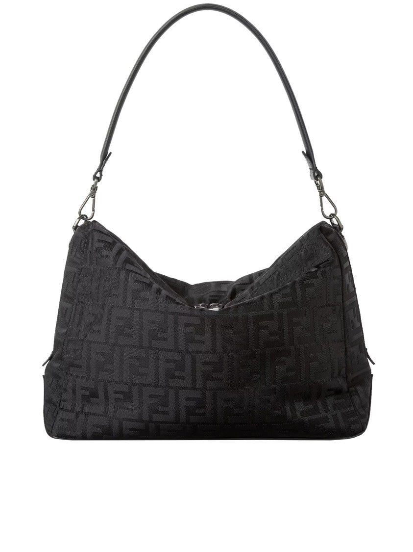 Fendi Lui L Rectangular Nylon Embossed Bag