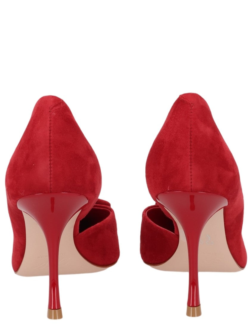 Roger Vivier Viv Ville Dorsay Pointed Toe Buckle Goat Leather Pumps