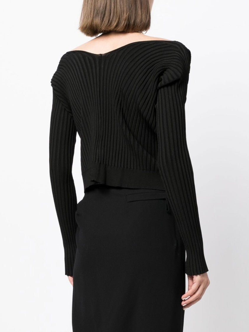 Jacquemus Ribbed Knit Cardigan