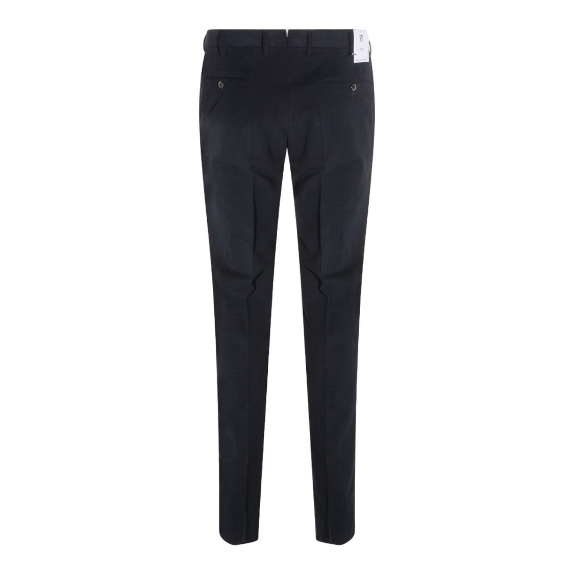 Pt Torino Slim-Fit Tailored Blue Trousers With Buttoned Pockets