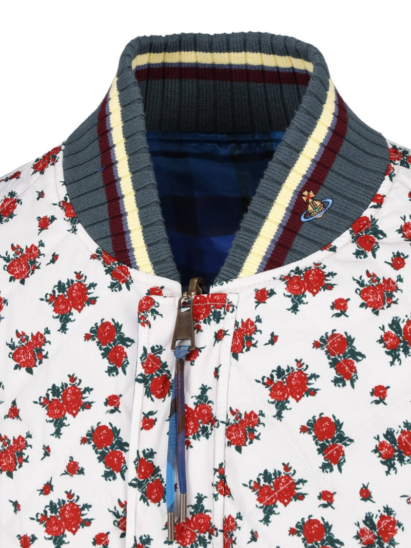 Vivienne Westwood Multicolor Bernardo Reversible Bomber Jacket
