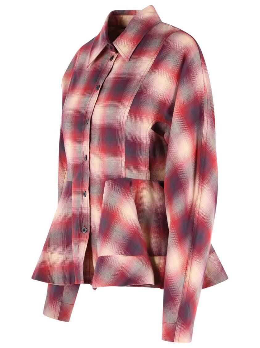 Ganni Red Cotton Shirt