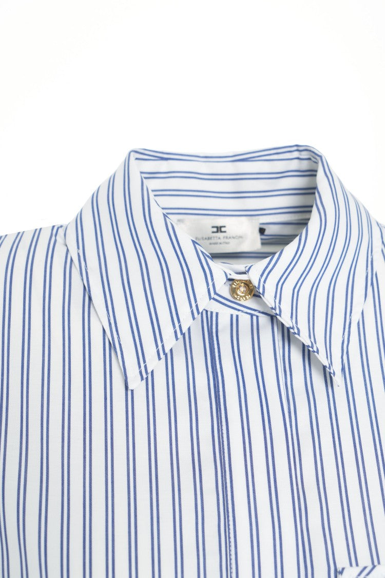 Elisabetta Franchi Striped Shirt With Logo