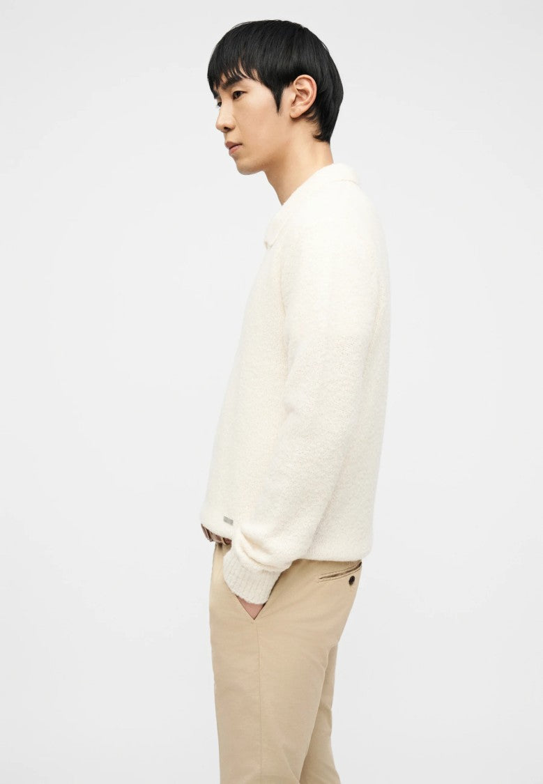 Dondup Neutral Gaubert Slim Fit Cotton Trousers
