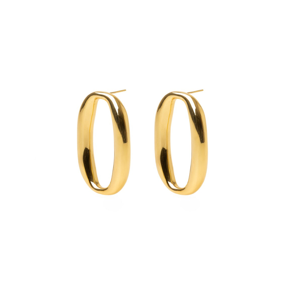 Patou Gold-Plated Oval Earrings