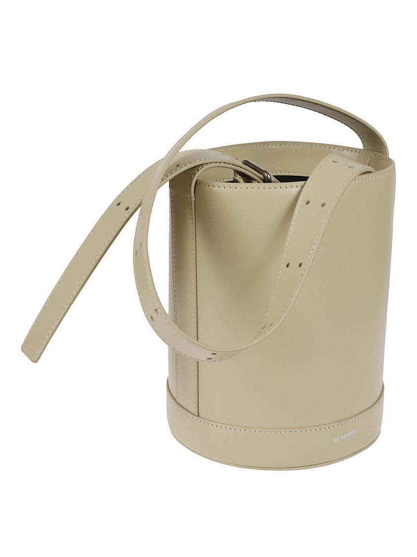 Jil Sander Bucket Bag With Smooth Silhouette And Adjustable Strap