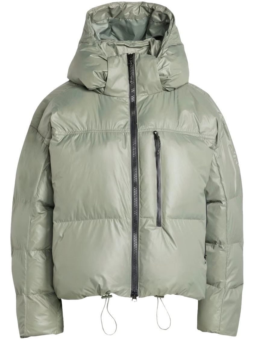Adidas By Stella Mccartney Cropped Short Puffer Jacket